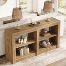 Tribesigns Farmhouse Console Table, Hallway Table for Entryway, Wood Console Behind Couch for Living Room, Hallway, Foyer, Oak by CozyNest Decor