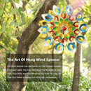 Wind Spinners, Large Metal Windmill 24" Dia 84" High, Outdoor Wind Sculpture & Spinners for Yard Garden Decor(Double Sided) by GreenHaven Gardens