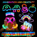 48 PCS Glow in The Dark Party Supplies, Light Up LED Pop Tubes, Glow Sticks Sensory Toys Birthday Party Favors for Kids, Light Up Toys Goodie Bag Stuffers Gifts Prize by TinyTreasures Baby Boutique
