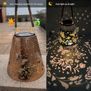 Hanging Solar Lanterns Outdoor Waterproof Butterfly Solar Lights Metal Outdoor Decor, LED Decorative Solar Garden Lights for Garden, Backyard, Tree, Porch(1 Pack) by GreenHaven Gardens