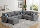 L Lengend Vansen Modular Sectional Sofa U Shaped Couch with Ottoman Modern Reversible Corner Sectional Couch for Living Room (Dark Grey, U Shaped Sofa-2) by CozyNest Decor