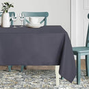 sancua Square Tablecloth - 70 x 70 Inch - Water Resistant Spill Proof Washable Polyester Table Cloth, Decorative Fabric Table Cover for Dining Tables, Buffet Parties and Camping, Grey by CozyNest Decor