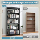 Bookcase, 5-Shelf Industrial Bookshelf, Large Storage Space, Adjustable Bookshelves, Perfect for Living Room, Home Office, Garage, Ideal for Home Office Upgrade by CozyNest Decor