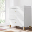 Storkcraft California 3-Drawer Chest with Removable Changing Topper (White with Driftwood) – GREENGUARD Gold Certified, Interlocking Drawer System, Pre-Installed Tracks, Easy Assembly by TinyTreasures Baby Boutique