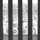Lambs & Ivy Urban Jungle 4-Piece Crib Bedding Set - Gray, Brown, White, Jungle by TinyTreasures Baby Boutique