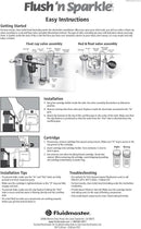 Fluidmaster 8202P8 Flush 'n Sparkle Automatic Toilet Bowl Cleaning System Refills, BioBalance Septic 2-Pack by CozyNest Decor