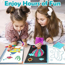 FUNNYB&G Foil Art Craft Activity for Kids - Gift for Boys Crafts for Kids Fun Art Supplies DIY Creative Travel Toy, Birthday Gift Party Favor Toys for Girls Boys 4 5 6 7 8 9 Years Old (Vehicle) by TinyTreasures Baby Boutique