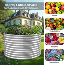 2 Pack 22x22 inch Tall Round Galvanized Raised Garden Bed Outdoor,Metal Garden Bed for Vegetables,Steel Raised Beds for Gardening,Above Ground Garden Box for Flower by GreenHaven Gardens