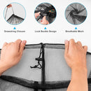 2 Pack Mesh Laundry Bags, Large Travel Laundry Washing Bags for Dirty Clothes Storage, 24" X 36" Washable Heavy Duty Laundry Net Bag With Drawstring for College Dorm, Hamper, Room, Laundromat (Black) by TinyTreasures Baby Boutique