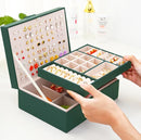 Womens Earring Jewelry Box for Girls Jewelry Earring Organizer Box Earring Holder Organizer for Girls Jewelry Organizer Earring Boxes for Women Girls Stud Earring Organizer Jewelry Box Green by TinyTreasures Baby Boutique