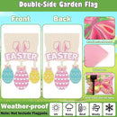 12 Set Seasonal Garden Flags 8 Modes Solar LED Double Sided 12 x 18 Inch Small Yard Flag Outdoor Lighted Spring Summer Easter Graduation Memorial Day Garden Decor for All Seasons, 12 Styles by GreenHaven Gardens