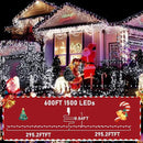 KNONEW 600ft 1500 LED String Lights Outdoor Christmas Lights 8 Modes & Timer Fairy Light Plug in Waterproof LED String Lights for Xmas Yard Tree Wedding Party Holiday Decorations (Cool White) by GreenHaven Gardens