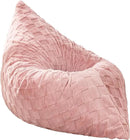 Hobestluk 3 in 1 Bean Bag Chair Giant Bean Bag Chairs for Adults with Plaid Cover Convertible Bean Bag Floor Cushion with Machine Washable Cover for Living Room (Plaid Pink) by CozyNest Decor