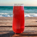 48 Pack Ribbed Ripple Stemless Toasting Glasses, Origami Durable 9 Oz BPA-Free Disposable Plastic Champagne Flutes for Weddings, Bars, Events, and Celebrations (Clear) by CozyNest Decor