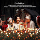 Solar Lights Outdoor Waterproof, 2 Packs 16LED, Solar Garden, Patio, Garden Decor, Patio Decor, Firefly Outdoor, Unique Gifts for Women, Gifts for Grandma by CozyNest Decor