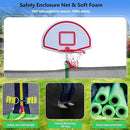Upgraded 10/12/14/15/16FT Trampoline Outdoor, Large Kids Trampoline with Light, Stakes, Sprinkler, Backyard Trampoline with Basketball Hoop and Net, Capacity for 4-6 Kids and Adults by TinyTreasures Baby Boutique