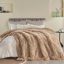 GONAAP Fuzzy Faux Fur Throw Blanket Brown Super Soft Cozy Plush Fuzzy Shaggy Blanket for Couch Sofa Bed (Brown, Throw(50"x60")) by CozyNest Decor