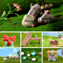 Fairy Garden Accessories, Fairies Welcome Garden Kit, 48pcs Miniature Fairy Garden Ornament for Christmas Decoration Fairy Garden Potted Plant Desk Decor by GreenHaven Gardens