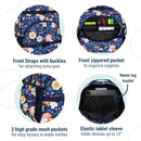Wildkin ECO rPET 17-inch Large Backpack – Sustainable, Padded, Adjustable – Wildflower Bloom by TinyTreasures Baby Boutique