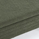 Furniliving 46” Storage Benches, End of Bed Bench with Button-Tufted Large Upholstered Storage Ottoman Teddy Window Bench with Storage Shoe Cabinet Bench, for Bedroom, Entryway, Closet, Green by CozyNest Decor
