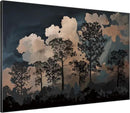 SIGNWIN 46"x60" Extra Large Framed Wall Art Silhouetted Trees at Dusk, Dramatic Forest and Cloudscape for Home Living Room Bedroom Decor (Frame Assembly Required) by CozyNest Decor