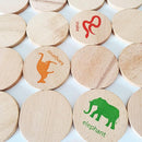 bee smart Wooden Memory Game - Matching Memory Game for Kids 3 and Up, 16Pcs | Educational Toy for Preschool Toddlers Board Games (Animals) by TinyTreasures Baby Boutique