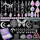 DIY Suncatcher Kit 400pcs Sun Catchers Making Kit Supplies Crafts sun catcher kits for adults Hanging Prism Suncatcher with Crystals for Indoor Window Home Wedding Garden Festival Decor (Butterfly) by GreenHaven Gardens