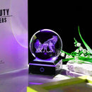 Qianwei OWL Eagle Gifts for Women 3D Crystal Ball 3.14'' - Laser OWL Eagle Decor Glass Animals OWL Eagle Gifts Figurines Statue Stuff for Room Decorations OWL Eagle Night Light by GreenHaven Gardens