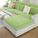 Chaise Cushion Cover for Sectional Sofa, Softer Chenille Sofa Cover for L Shaped Couch (Left or Right Facing), Stretch Chaise Couch Slipcover (Only 1 Piece, Green) by CozyNest Decor