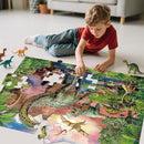 Jumbo Floor Puzzle for Kids,48 Piece Forest Dinosaur Large Jigsaw Puzzles, Fun Educational Preschool Learning Toy for Toddlers Ages 3-5,Gift for Boy Girl Ages 4-8 by TinyTreasures Baby Boutique