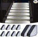 KINKAI Solar Stair Lights - 10 Pack Step Light Outdoor Deck Light Solar Lights Outdoor Waterproof Decor for Steps Front Door Porch Yard Patio (White Light) by GreenHaven Gardens
