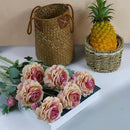 Artificial Ranunculus Flowers 23 Inch Long Stem - 6 Pack Silk Buttercup Stems for Wedding Bouquets, Centerpieces,Home Decor - Realistic Deep Pink Faux Floral Arrangements (Deep Pink) by CozyNest Decor