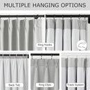 Vision Home Light Gray Pinch Pleated Full Blackout Curtains Linen Blended Room Darkening Curtain Panels 95 inch for Living Room Bedroom Thermal Insulated Pinch Pleat Drapes with Hooks 8FT 40"Wx95"Lx2 by CozyNest Decor