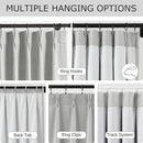 Vision Home Light Grey Pinch Pleated Full Blackout Curtains Linen Blended Room Darkening Curtain Panels 120 inch for Living Room Bedroom Thermal Insulated Pinch Pleat Drapes with Hooks 40" Wx120 Lx2 by CozyNest Decor