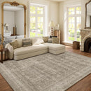 Washable Area Rugs for Living Room: 6x9 Bedroom Rug Boho Vintage Area Rug Stain Resistant Non Slip Low Pile Lightweight Soft Carpets for Dining Room Kitchen Nursery Kids Room Farmhouse by TinyTreasures Baby Boutique