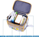 Baby Stroller Organizer Bag，Small Diaper Bag - Universal Stroller Organizer With Insulated Cup Holder,Pocket With Baby Wipes Dispenser，Adjustable Shoulder Strap(Grey) by TinyTreasures Baby Boutique