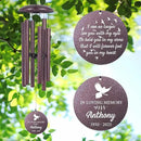 ASTARIN Large Engraving Wind Chime Memorial, Personalized Windchimes in Memory of a Loved One, Loss of Mother Lover Sympathy Gifts, Remembrance Gift for Loss Wife Husband(Produced in USA) by CozyNest Decor