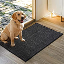 JSEI Dirt Trapper Door Mat 20"x32" Non-Slip Washable Entrance Mat, Dog Doormats, Absorbent & Fade-Resistant Floor Mats, Low Profile Welcome Mats for Entryway, Front Door, and Inside Entrance, Black by CozyNest Decor