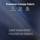 9FT Solar Umbrella 32 LED Lighted Patio Umbrella Table Market Umbrella w/Tilt and Crank, UV-Resistant Outdoor Umbrella for Pool, Garden, Deck, Navy Blue by GreenHaven Gardens