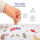 GROW WILD Nautical & Ships Baby Crib Sheets for Boys (3 Pack) - Jersey Knit Fitted Sheet (52" x 28"), Toddler Bedding Set & Baby Boy Crib Bedding Set, Anchors and Ships with Stripes by TinyTreasures Baby Boutique