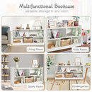 Montessori Shelf, Wooden Toy Storage Organizer for Books Toys, 2 Shelf Bookcase, 5-Section Storage Cabinet, Toddler Book Shelf for Kids Rooms, Playroom, Nursery, Kindergarten by CozyNest Decor