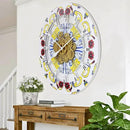 The Gears Clock Wall Clock Italy Collection with Moving Gears (Positano, 36 inch Round) by CozyNest Decor