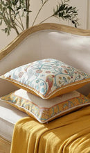 patdrea Design Yellow Linen Throw Pillow Covers Pack of 4, French Square Lumbar Round Pillowcase, Soft Durable Cushion Cases Pillowcase for Couch Bedroom Car Living Room 4 PCS by CozyNest Decor