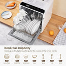 HAVA Countertop Dishwasher, 6 Programs Portable Dishwashers with 5L Built-in Water Tank, No Hookup Needed, Baby Care & Air-Drying Function for Apartments and RVs by TinyTreasures Baby Boutique