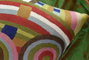 Hundertwasser Modern Pillow Cover Beloved Gardens Accent Outdoor Pillows Art Deco Couch Cushion Farmhouse Chair Cushions Hand Embroidered Wool Size 18x18 by CozyNest Decor