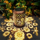 Solar Outdoor Lanterns, Sunflower Garden Decor LED Light Hanging Waterproof Solar Metal Lantern Gifts for Women Mom Grandma Outdoor Decoration for Patio Pathway Yard by GreenHaven Gardens