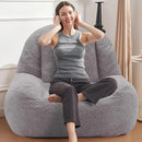 Homguava Bean Bag Chairs for Adults,Giant Beanbag Couch Adult Bean Bag Chair with Filler Included,Modern Lazy Sofa Comfy Chair for Living Room(Grey) by CozyNest Decor