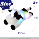 Cuteoy Glowing LED Cow Light-up Nightlight Toys Musical Plush Stuffed Animal Soft Singing Lullabies Birthday Christmas Plushies Gifts for Kids Boys Girls,15.5" by TinyTreasures Baby Boutique