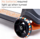KUB Toddler Scooter for Kids Ages 2+, 3 Wheel Kick Scooter with LED Light-Up Wheels, Adjustable Height Handlebar, Lean-to-Steer, Anti-Slip Deck, Easy-Fold Design, Gift for Boys and Girls by TinyTreasures Baby Boutique