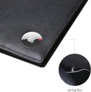Polare Luxury RFID Blocking Leather Passport Holder Travel Wallet For Men and Women (Black with AirTag Slot) by TinyTreasures Baby Boutique